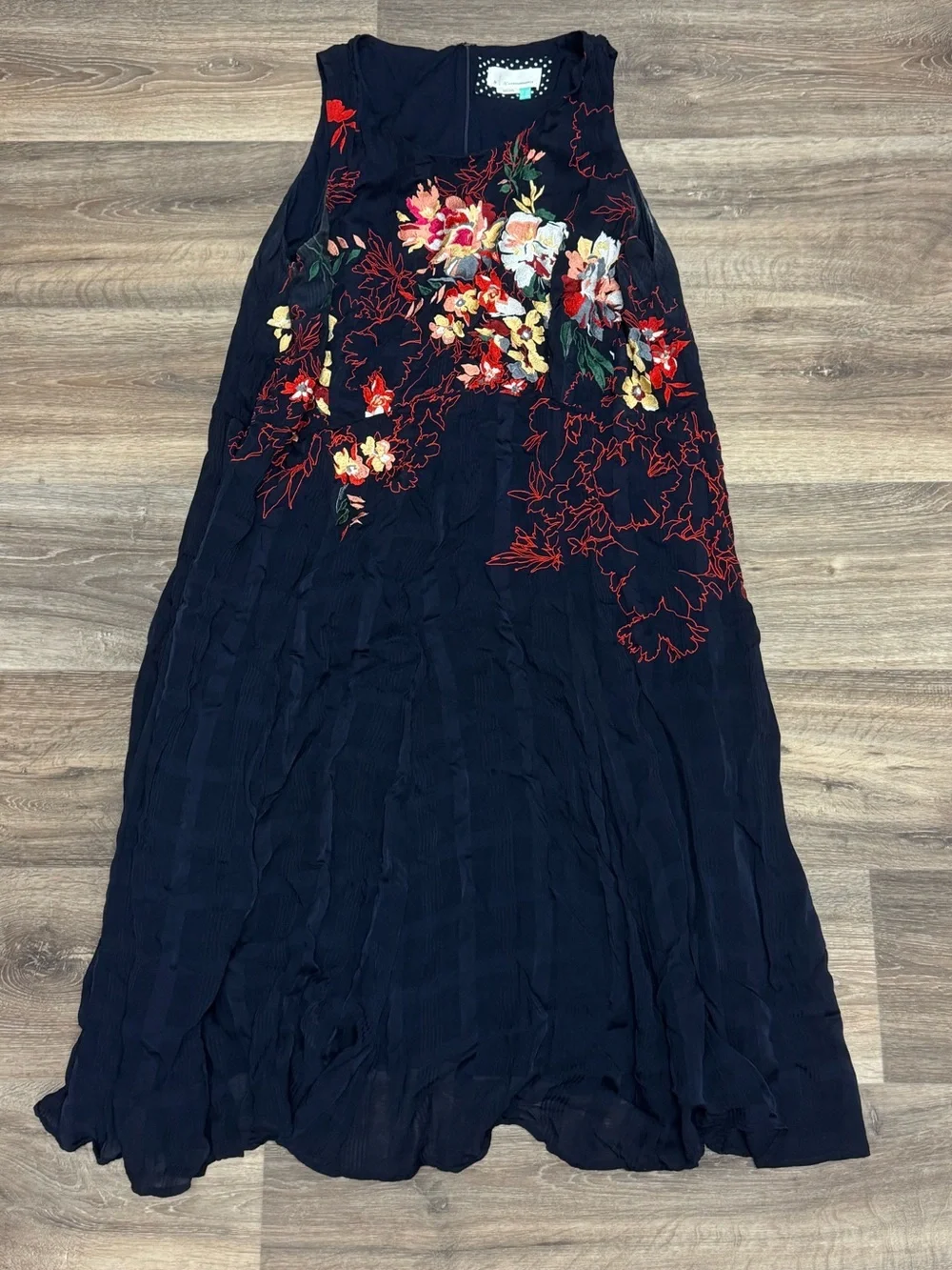 Anthropologie Tanzine Embroidered Midi Dress Women’s 26W - Picture 2 of 4